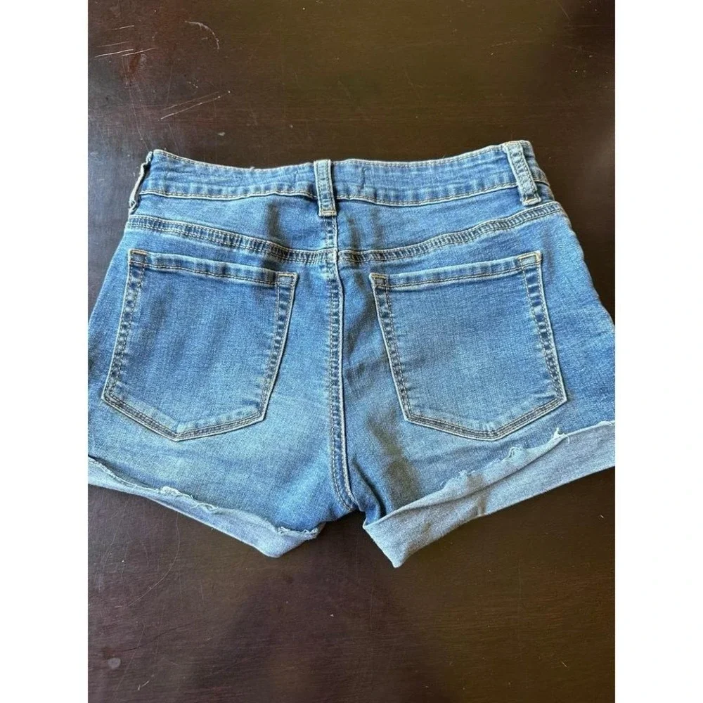 PAC Sun Super Stretch Blue Denim Shorts, Size 23